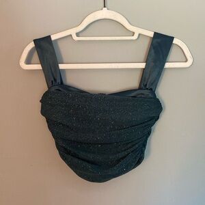 Windsor - Awestruck Satin Glitter Bustier Green